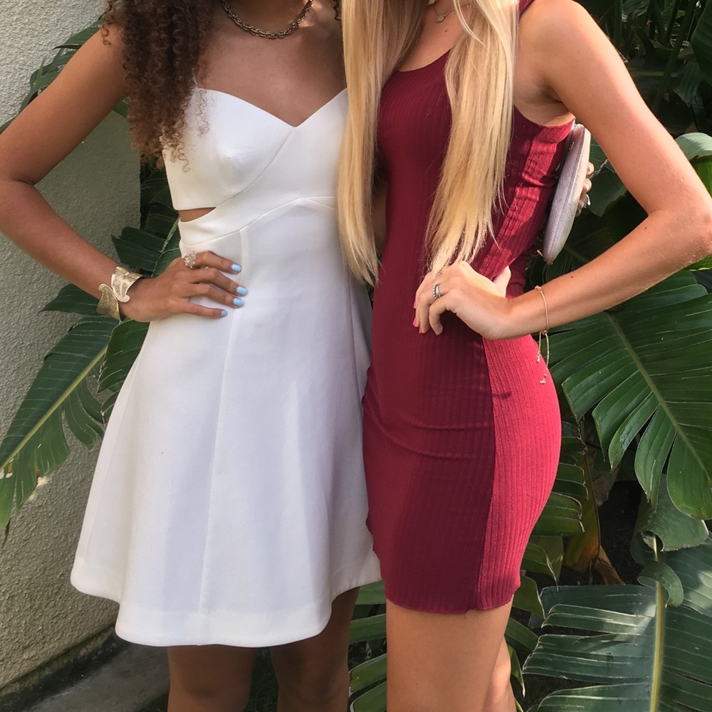 Knockout White Cocktail Dress ⚡️